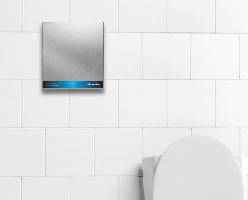 UVP-6000 installed on wall in bathroom